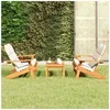Image de Salon de jardin bois massif beige 3 pieces 126.0 x 84 x 90 4 personnes