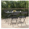 Image de Bistrostoelen 4 st inklapbaar poly rattan en staal zwart3152112