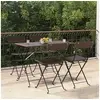 Image de Chaises de bistrot pliantes lot de 4 Résine tressée et acier3152115