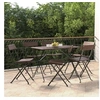Image de Chaises de bistrot pliantes lot de 6 Résine tressée et acier