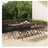 Image de Chaises de bistrot pliantes lot de 8 Résine tressée et acier3152117