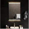 Image de Miroir de Salle de Bain à LED Décoratif Cosmétique Miroir de Courtoisie Miroir de Maquillage Toilette Maison Intérieur 60x90 cm