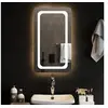 Image de Miroir de Salle de Bain à LED Décoratif Cosmétique Miroir de Courtoisie Miroir de Maquillage Toilette Maison Intérieur 40x70 cm