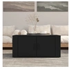 Image de Table basse Noir 80x50x36 cm Bois d'ingénierie816513