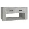 Image de Table basse Gris béton 80x50x40 cm Bois d'ingénierie