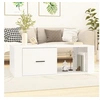 Image de Table basse Blanc 100x50,5x35 cm Bois d ingénierie