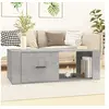 Image de Table basse Gris béton 100x50,5x35 cm Bois d'ingénierie816540