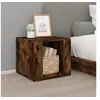 Image de Table de chevet Chêne fumé 41x40x36 cm Bois d'ingénierie816549