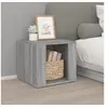 Image de Table de chevet Sonoma gris 41x40x36 cm Bois d ingénierie