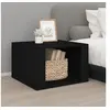 Image de Table de chevet Noir 57x55x36 cm Bois d'ingénierie816553