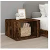 Image de Table de chevet Chêne fumé 57x55x36 cm Bois d'ingénierie816557