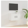 Image de Meuble TV mural Blanc 57x34,5x40 cm816616