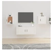 Image de Meubles TV muraux 2 pcs Blanc 40x34,5x40 cm