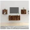 Image de Meubles TV muraux 2 pcs Chêne fumé 40x34,5x40 cm816651