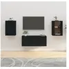 Image de Meubles TV muraux 2 pcs Noir 40x34,5x60 cm816659
