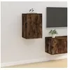 Image de Meuble TV mural Chêne fumé 40x34,5x60 cm
