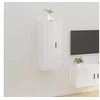 Image de Meuble TV mural Blanc brillant 40x34,5x100 cm816682