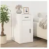 Image de Armoire de bureau Blanc brillant 40x49x75 cm Bois d'ingénierie816794