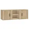 Image de Meuble TV Chêne sonoma 100x31,5x35 cm Bois d'ingénierie
