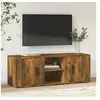 Image de Meuble TV Chêne fumé 100x31,5x35 cm Bois d'ingénierie