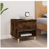 Image de Table de chevet Chêne fumé 50x46x50 cm Bois d'ingénierie819542