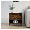 Image de Bijzettafel 50x46x50 cm bewerkt hout gerookt eikenkleurig819558
