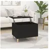 Image de Table basse Noir 60x44,5x45 cm Bois d ingénierie