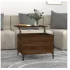 Image de Table basse Chêne marron 60x44,5x45 cm Bois d ingénierie