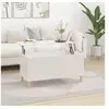Image de Table basse Blanc brillant 90x44,5x45 cm Bois d ingénierie