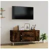 Image de Meuble TV Chêne fumé 102x44,5x50 cm Bois d ingénierie