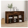 Image de Buffet, Armoire Latérale, Meuble de Rangement, Organisateur de Salon Salle de Séjour Intérieur, Moderne, Chêne Fumé Bois d'Ingénierie 821009