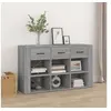 Image de Buffet, Armoire Latérale, Meuble de Rangement, Organisateur de Salon Salle de Séjour Intérieur, Moderne, Sonoma Gris Bois d'Ingénierie 821010