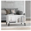 Image de Table basse Blanc 60x50x36,5 cm Bois d ingénierie