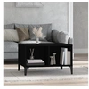 Image de Table basse Noir 60x50x36,5 cm Bois d'ingénierie821037