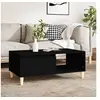Image de Table basse Noir 90x50x36,5 cm Bois d ingénierie