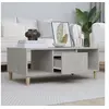 Image de Table basse Gris béton 90x50x36,5 cm Bois d ingénierie