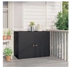 Image de Armoire de rangement jardin Noir 100x55,5x80 cm Résine tressée