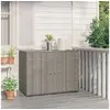 Image de Armoire de rangement jardin Gris 100x55,5x80 cm Résine tressée