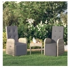 Image de Chaises de jardin inclinables coussins lot de 2 Résine tressée