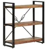 Image de Bibliothèque 3 niveaux 77x30x80 cm bois récupération massif fer