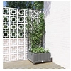 Image de Jardinière avec treillis Gris clair 40x40x121,5 cm PP 153269
