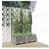 Image de Jardinière avec treillis Gris clair 80x40x121,5 cm PP 153271