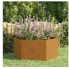 Image de Jardinière Rouillé 90x90x45 cm Acier corten