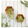 Image de Jardinières murales 2 pcs Rouillé Acier corten 30x10x25 cm 823684