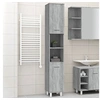 Image de Armoire de bain Sonoma gris 30x30x179 cm Bois d'ingénierie825832