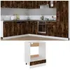 Image de Ovenkast Riga 60x46x81,5 cm bewerkt hout gerookt eikenkleurig825834