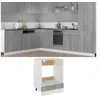 Image de Armoire à four Sonoma gris 60x46x81,5 cm Bois d ingénierie