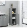 Image de Armoire de bain Sonoma gris 30x30x95 cm Bois d ingénierie