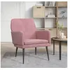 Image de Fauteuil Rose 62x79x79 cm Velours