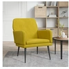 Image de Fauteuil 62x79x79 cm fluweel geel351410